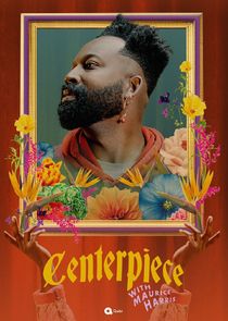 Centerpiece with Maurice Harris poster