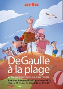 De Gaulle à la plage poster
