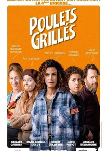 Poulets grillés poster