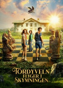Tordyveln flyger i skymningen poster
